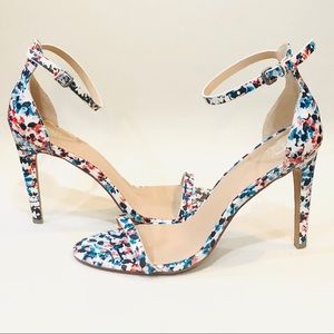 Joe’s Jean Flowered Heels